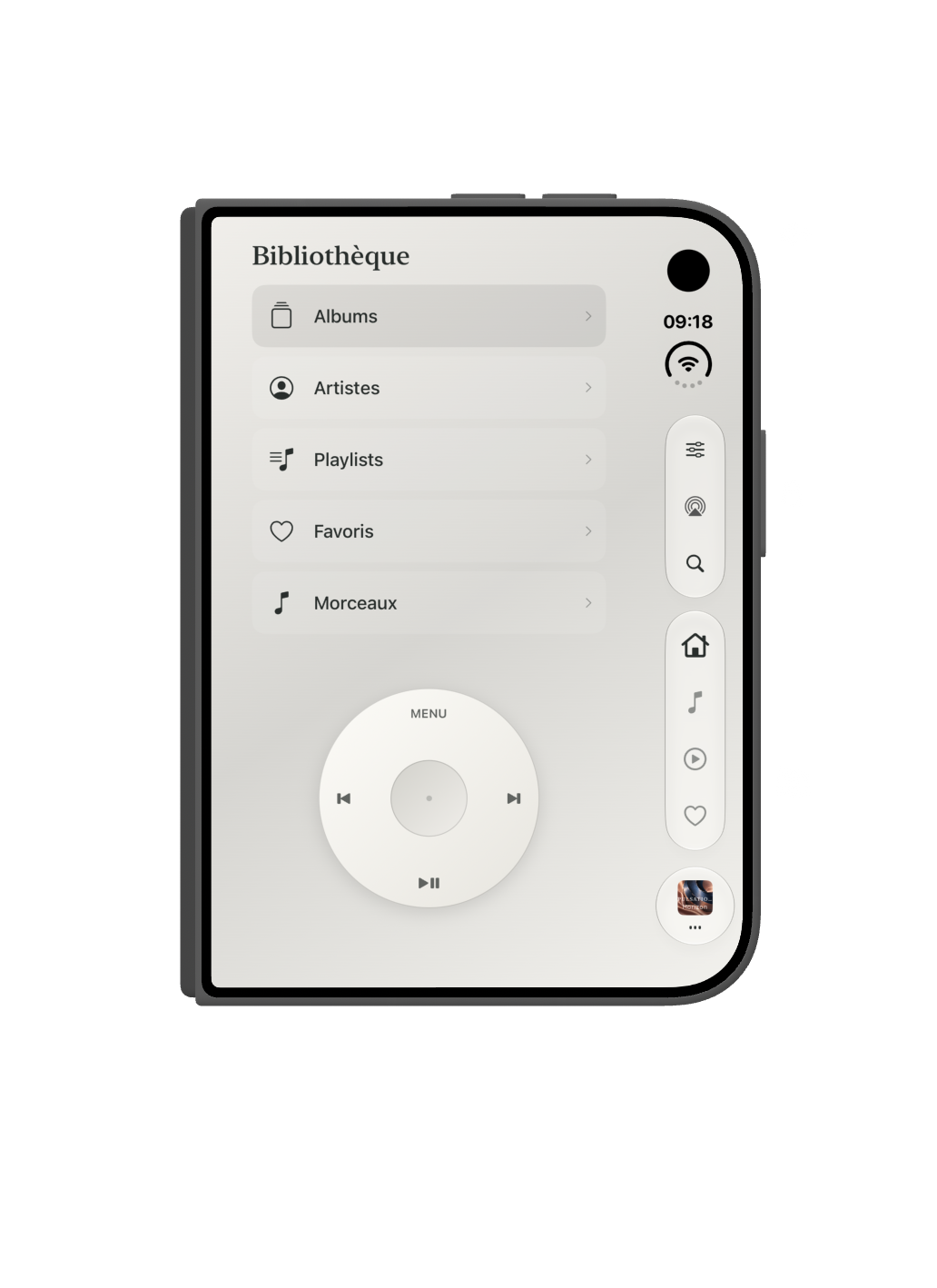 Bibliothèque sur iPhone Duo