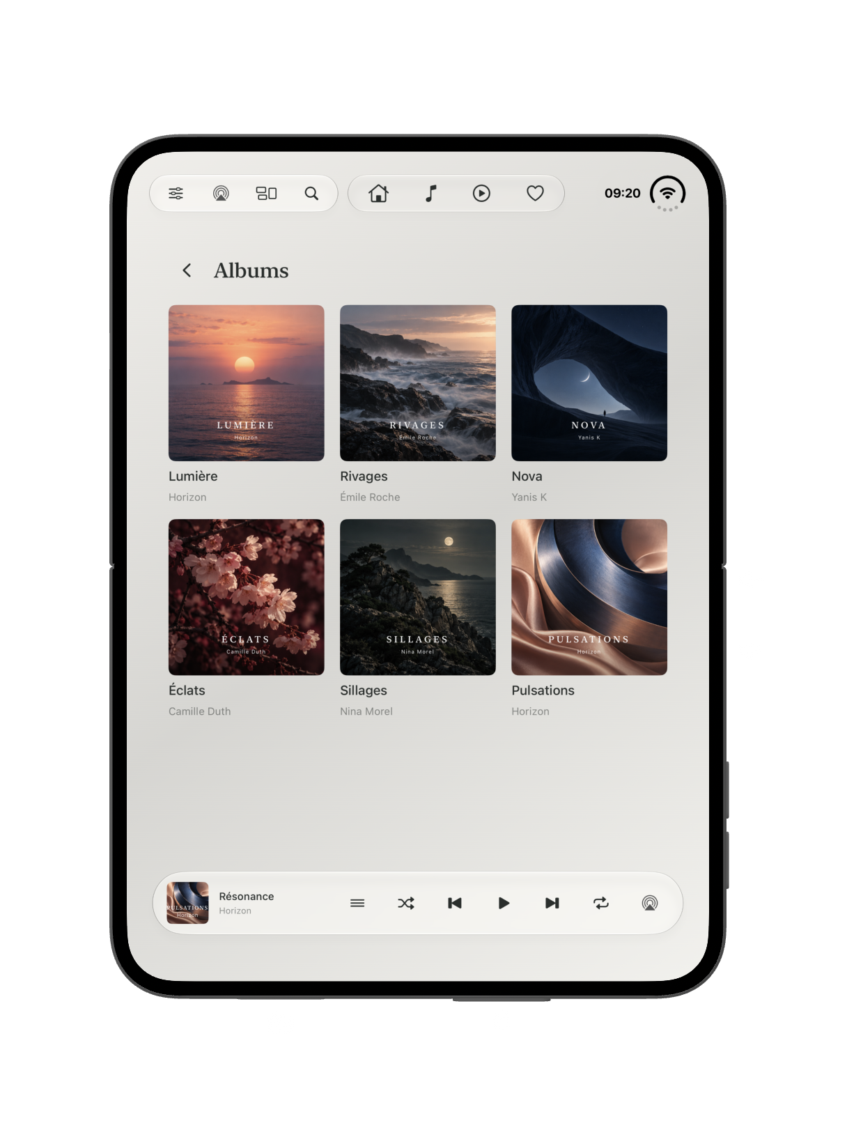 Vos albums en grille